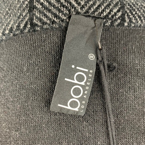 Revolve NEW Bobi Los Angeles Herringbone Knit Jacket Oversized Open Front Size S - Picture 9 of 13